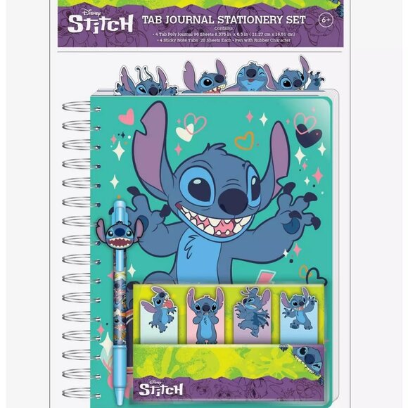 Disney - Stitch Tab Journal Stationery Set - NEW-  FREE SHIPPING! - Picture 1 of 1